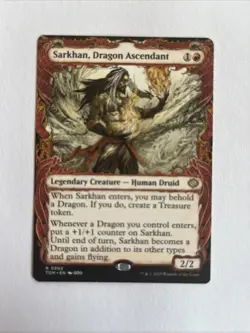 Sarkhan, Dragon Ascendant (#302) - Showcase TDM NM MTG - Image 1