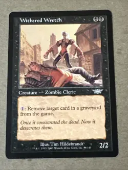 Withered Wretch X1 Legions NM Condition See Pics Front Back English - Image 1