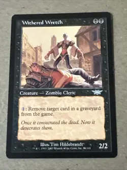 Withered Wretch X1 Legions NM Condition See Pics Front Back English - Image 1