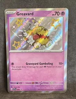 Greavard 070 Scarlet & Violet Baby Shiny Promo Card Holo Pokemon TCG Near Mint - Image 1