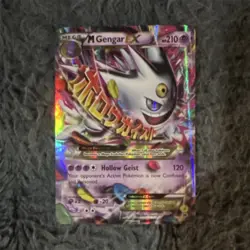 Pokemon M Gengar EX XY166 Promo Full Art Holo Mega Psychic Card - Image 1