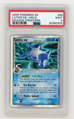 LATIOS EX DELTA SPECIES 96/101 DRAGON FRONTIERS HOLO 2006 Pokemon PSA 9 MINT - Image 1