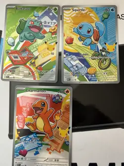 Pokemon TCG First Partner Series 1 Bulbasaur Squirtle Charmander Set of 3 - Image 1