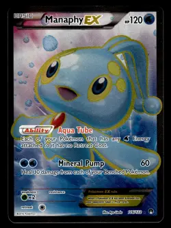 Manaphy EX 116/122 Ultra Rare Black Star Promo Pokemon Card - Image 1