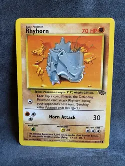 Rhyhorn 61/64 Jungle Regular Pokemon TCG Near Mint - Image 1