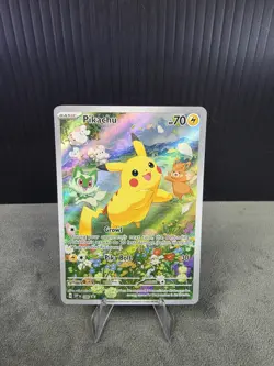 Pikachu 088 Sv: Scarlet & Violet Black Star Promo Illustration Rare Pokemon TCG - Image 1