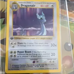 Pokemon TCG Dragonair Base Set Shadowless 1st Edition 18/102 Rare 80 HP English - Image 2
