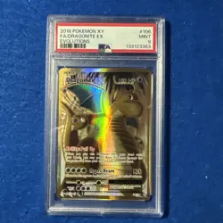 2016 POKEMON XY EVOLUTIONS #106 FULL ART/DRAGONITE EX PSA 9 - Image 1