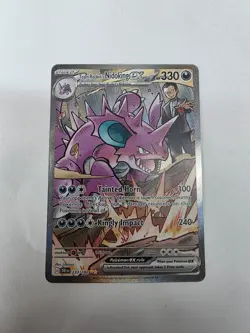 2025 Pokemon Team Rocket's Nidoking ex SIR DRI 233/182 NM - Image 1