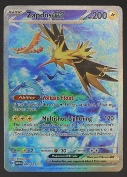 Zapdos ex 202/165 SIR Scarlet & Violet 151 Pokemon TCG Near Mint - Image 1