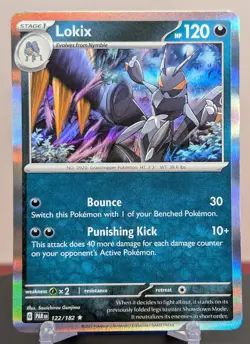 Pokemon Lokix #122/182 English Paradox Rift Holo Rare - Image 1
