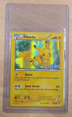 Toys R Us Pokemon TCG Generations PIkachu 26/83 Holo Common 2015 - Image 1