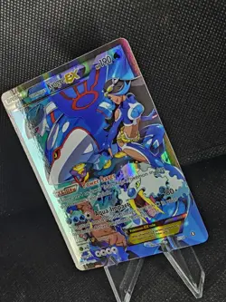 STUNNING Team Aqua's Kyogre EX 6/34 Double Crisis Holo LP+- Pokemon Rare - Image 2