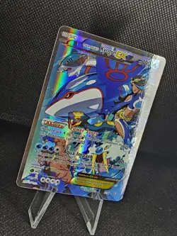 STUNNING Team Aqua's Kyogre EX 6/34 Double Crisis Holo LP+- Pokemon Rare - Image 3