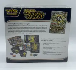 Pokemon Surging Sparks ETB New Factory Sealed W/ Protective Case - Image 4