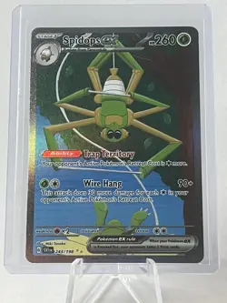 Pokemon : SV SCARLET & VIOLET SPIDOPS ex 243/198 ALT FULL ART SECRET RARE - Image 1