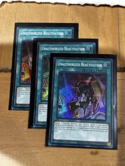 Konami Yu-Gi-Oh! Unauthorized Reactivation 1st Edition Spell SK10-EN034 x3 - Image 1