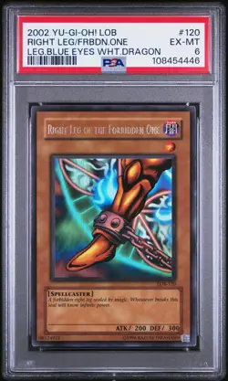 2002 #120 RIGHT LEG OF THE FORBIDDEN ONE PSA 6 - Image 1