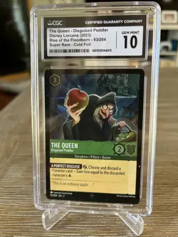Disney Lorcana Floodborn - The Queen - Disguised Peddler 93/204 COLD FOIL CGC 10 - Image 1