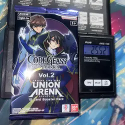 Heavy 25.52g Union Arena Sealed Code Geass Vol. 2 Booster Pack - Image 1
