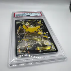 PSA 5 2016 POKEMON XY BLACK STAR PROMO RED & BLUE COLL FULL ART/PIKACHU EX - Image 3