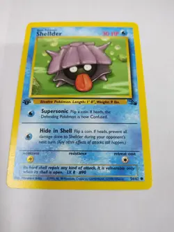 Nm Shellder - 1st Edition - 54/62 Fossil Set - Pokemon TCG - 1999 - Image 1
