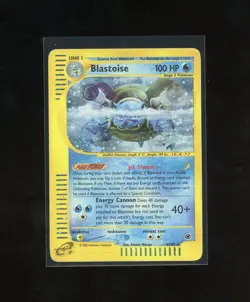 HUGE SWIRL 2002 Expedition Blastoise Holo Foil 4/165 WOTC E-Reader Pokemon - Image 1
