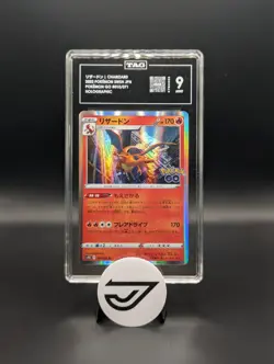 TAG 9 MINT 2022 JPN Charizard Pokemon Go Stamp #010/071 Holo - Image 1