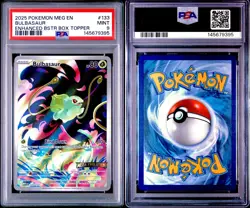 Bulbasaur 133 Stamped Promo Pokemon Mega Evolution Box Topper PSA 9 MINT - Image 3