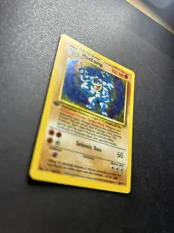 Base Set HOLO Pokemon - 1st Edition Machamp 8/102 LP - Image 3