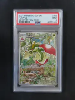 Flapple #210 SSP EN-Surging Sparks Illustration Rare PSA 9 2024 POKEMON - Image 2