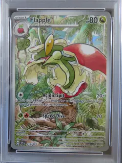 Flapple #210 SSP EN-Surging Sparks Illustration Rare PSA 9 2024 POKEMON - Image 3