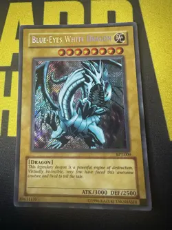 Yu-Gi-Oh TCG Blue-Eyes White Dragon Secret Rare Card BPT-009 Unlimited - Image 1