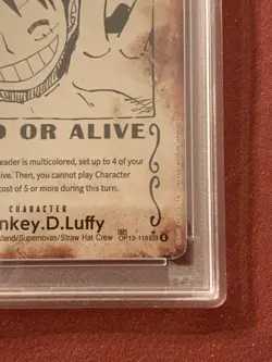 Bandai One Piece OP13 Monkey D. Luffy Alternate Art Secret Rare PSA 10 - Image 3