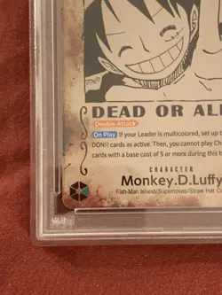 Bandai One Piece OP13 Monkey D. Luffy Alternate Art Secret Rare PSA 10 - Image 4