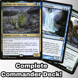 MTG Commander EDH Deck Grolnok, the Omnivore 100 Cards Frog Tribal Custom Deck - Image 1