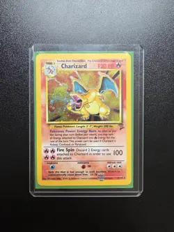 Pokemon Charizard 4/130 Base Set 2 Holo Rare 120 HP Wizards of the Coast Card - Image 2