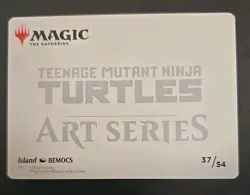 Island Art Card 37/54 Gold Stamp Signature Teenage Mutant Ninja Turtles NM - Image 2