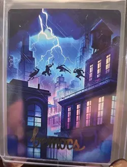 Island Art Card 37/54 Gold Stamp Signature Teenage Mutant Ninja Turtles NM - Image 3