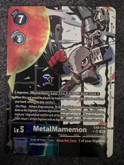 Digimon Card Game MetalMamemon (Alternate Art) EX9-018 SR Versus Monsters NM - Image 1