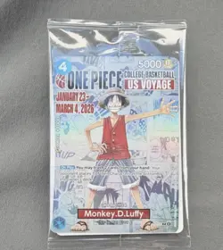 Bandai One Piece Card Game Promo Pack Monkey D. Luffy US Voyage - Sealed New - Image 1