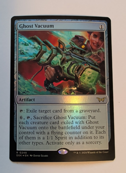 {1x} ~ Ghost Vacuum ~ *Foil* NM MTG Duskmourn: House of Horror **Startropic** - Image 1