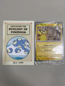 Pokemon Natural History Museum London Pikachu at the Museum Card + Booklet (USA) - Image 1