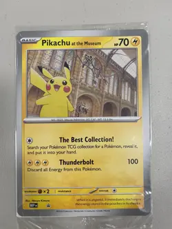 Pokemon Natural History Museum London Pikachu at the Museum Card + Booklet (USA) - Image 2