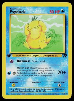 Psyduck 53/62 Fossil Set WOTC Pokemon Card 1st Edition - Near Mint NM Card - Image 1