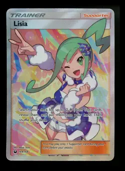 Lisia 164/169 Celestial Storm 2018 Full Art Holo Rare Trainer Pokemon Card TCG - Image 1