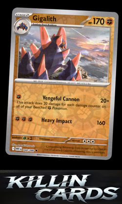 Reverse Holofoil Gigalith 048/086 Pokemon Uncommon SV: White Flare Card NM - Image 1