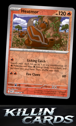 Reverse Holofoil Heatmor 019/086 Pokemon Uncommon SV: White Flare Card NM - Image 1