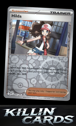 Reverse Holofoil Hilda 084/086 Pokemon Uncommon SV: White Flare Card NM - Image 1