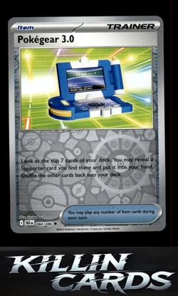 Reverse Holofoil Pokegear 3.0 084/086 Pokemon Uncommon SV: Black Bolt Card NM - Image 1